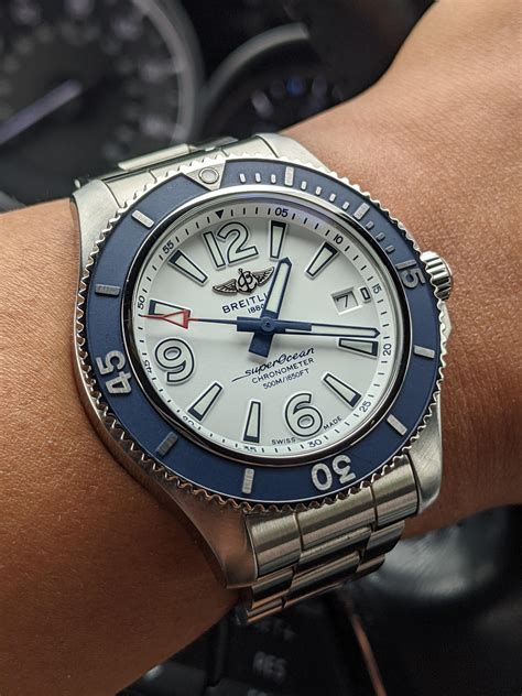 breitling superocean 2 lug|Breitling Superocean 42 white.